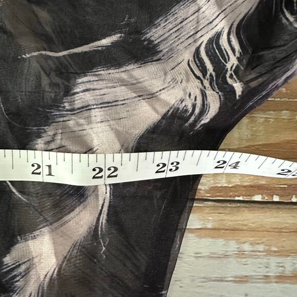 N by Nancy Sheer Long Sleeve Ruffle Top - Picture 7 of 10